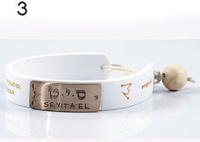 Carica l'immagine nel visualizzatore di Gallery, 03) SEYTA’EL - 1° a 5 Aprile, bracciale caucciù piastrina bronzo