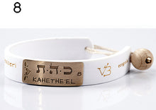 Carica l'immagine nel visualizzatore di Gallery, 08) KAHETHE’EL - 25 a 30 Aprile, bracciale caucciù piastrina bronzo