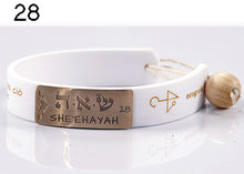 Carica l'immagine nel visualizzatore di Gallery, 28) SHE’EHAYAH - 8 a 14 Agosto, bracciale caucciù piastrina bronzo