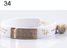 Carica l'immagine nel visualizzatore di Gallery, 34) LEHEHIYAH - 8 a 13 Settembre, bracciale caucciù piastrina bronzo