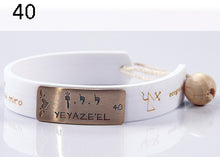 Carica l'immagine nel visualizzatore di Gallery, 40) YEYAZE’EL - 9 a 13 Ottobre, bracciale caucciù piastrina bronzo