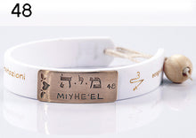 Carica l'immagine nel visualizzatore di Gallery, 48) MIYHE’EL - 18 a 22 Novembre, bracciale caucciù piastrina bronzo