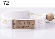 Carica l'immagine nel visualizzatore di Gallery, 72) MUWMIYAH - 16 a 21 Marzo, bracciale caucciù piastrina bronzo