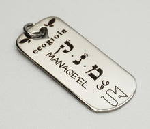 Carica l'immagine nel visualizzatore di Gallery, 66) MANAQE’EL - 14 a 19 Febbraio - Pendente acciaio, pendente acciaio