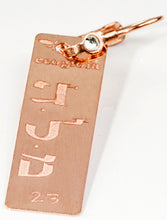 Carica l'immagine nel visualizzatore di Gallery, 23) MILAHE'EL - 13 a 18 Luglio - Orecchino in bronzo satinato, orecchino bronzo satinato