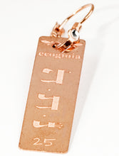 Carica l'immagine nel visualizzatore di Gallery, 25) NITHIHAYAH - 23 a 28 Luglio - Orecchino in bronzo satinato, orecchino bronzo satinato