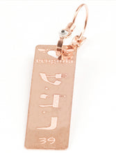 Carica l'immagine nel visualizzatore di Gallery, 39) RAHA‘E’EL - 4 a 8 Ottobre - Orecchino in bronzo satinato, orecchino bronzo satinato