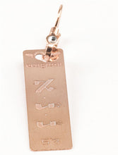 Carica l'immagine nel visualizzatore di Gallery, 53) NANA’E’EL - 12 a 17 Dicembre - Orecchino in bronzo satinato, orecchino bronzo satinato