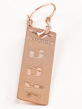 Carica l'immagine nel visualizzatore di Gallery, 57) NEMAMIAH - 1° a 5 Gennaio - Orecchino in bronzo satinato, orecchino bronzo satinato