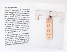 Carica l'immagine nel visualizzatore di Gallery, 57) NEMAMIAH - 1° a 5 Gennaio - Orecchino in bronzo satinato, orecchino bronzo satinato