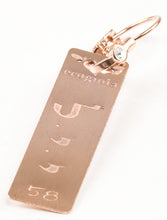 Carica l'immagine nel visualizzatore di Gallery, 58) YEYALE'EL - 6 a 10 Gennaio - Orecchino in bronzo satinato, orecchino bronzo satinato