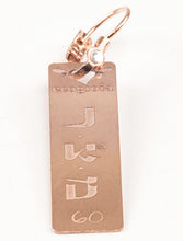 Carica l'immagine nel visualizzatore di Gallery, 60) METSARA’EL - 16 a 20 Gennaio - Orecchino in bronzo satinato, orecchino bronzo satinato