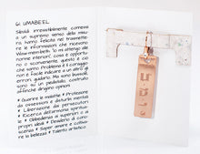 Carica l'immagine nel visualizzatore di Gallery, 61) UMABE'EL - 20 a 25 Gennaio - Orecchino in bronzo satinato, orecchino bronzo satinato