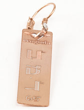 Carica l'immagine nel visualizzatore di Gallery, 65) DAMABIYAH - 9 a 14 Febbraio - Orecchino in bronzo satinato, orecchino bronzo satinato