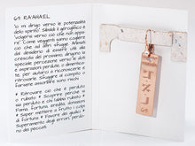 Carica l'immagine nel visualizzatore di Gallery, 69) RA’AHA’EL - 1° a 6 Marzo - Orecchino in bronzo satinato, orecchino bronzo satinato