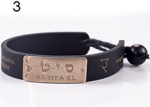 Carica l'immagine nel visualizzatore di Gallery, 03) SEYTA’EL - 31 Marzo cuspide, bracciale caucciù piastrina bronzo