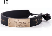 Carica l'immagine nel visualizzatore di Gallery, 10) ’ALADIYAHL - 6 al 11 Maggio, bracciale caucciù piastrina bronzo