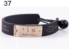 Carica l'immagine nel visualizzatore di Gallery, 37) ’ANIY’EL - 24 a 29 Settembre, bracciale caucciù piastrina bronzo