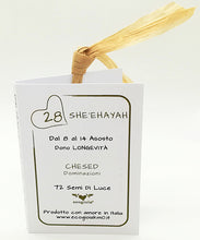 Carica l'immagine nel visualizzatore di Gallery, 28) SHE’EHAYAH - 8 a 14 Agosto - Packaging etichetta