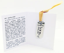 Carica l'immagine nel visualizzatore di Gallery, 45) SA’ALIYAH - 3 a 7 Novembre - Pendente acciaio, pendente acciaio