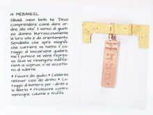 Carica l&#39;immagine nel visualizzatore di Gallery, 14) MEBAHE’EL - 27 a 31 Maggio - Orecchino in bronzo satinato, orecchino bronzo satinato
