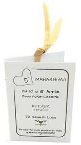 05) MAHASHIYAH - 10 a 15 Aprile - Packaging etichetta