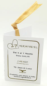 27) YERATHE’EL - 3 a 7 Agosto - Packaging etichetta