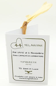 44) YELAHIYAH - 1° a 2 Novembre - Packaging etichetta
